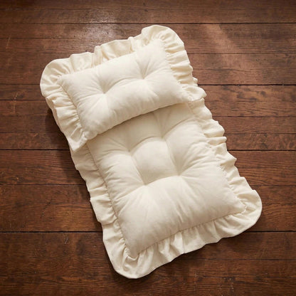 Newbron Photography Props Mattress With Pillow Posing Mat Soft Spandex Lace Rectangle Pillows Bed Mattress Doll Bed Mat Baby Girl Boy Photo