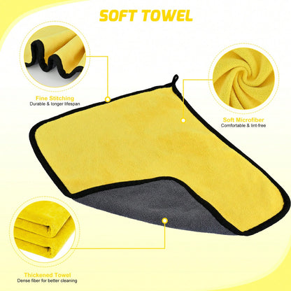 Nilight 27PCS Car Detailing Kit With Storage Carry Bag, Complete Auto Cleaning Tools Set For Interior & Exterior Deep Cleaning, Dashboard, Seats, Air Vents, Wheels, Tires & Windshield Care, Yellow