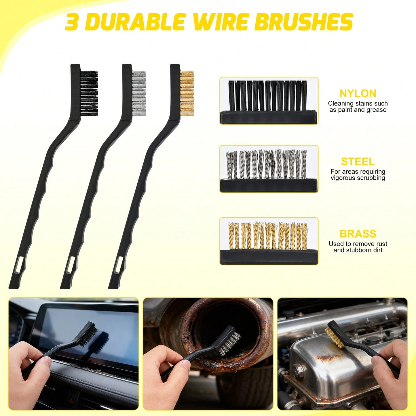 Nilight 27PCS Car Detailing Kit With Storage Carry Bag, Complete Auto Cleaning Tools Set For Interior & Exterior Deep Cleaning, Dashboard, Seats, Air Vents, Wheels, Tires & Windshield Care, Yellow