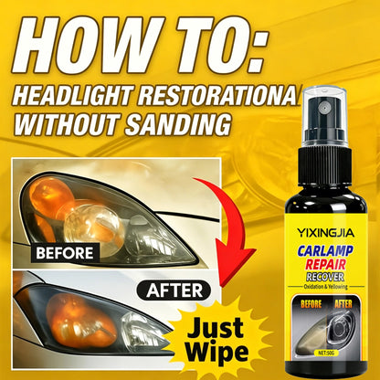 Nuokaiqi Headlight Restoration Kit- Advanced Oxidation & Yellowing Remover, Clear & Bright Headlights With Long-Lasting Protective Coating