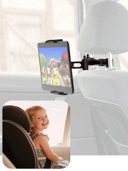 Oaoleer 2PCS Universal 360° Rotating Car Headrest Mount Holder For Tablets & Cell Phones, Adjustable Backseat Headrest Mount Compatible With Pad, Android Tablets, Smartphones, Switch, All 4-11 Inch De