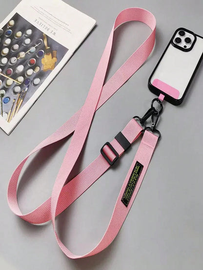 OBOVAY 2026 Wide Crossbody Long Phone Lanyard, Long Neck Strap, Premium Non-Choking Minimalist Solid Color Adjustable Phone Case Anti-Loss Lanyard, ID Badge Key Chain, Unisex Phone Chain, Suitable For