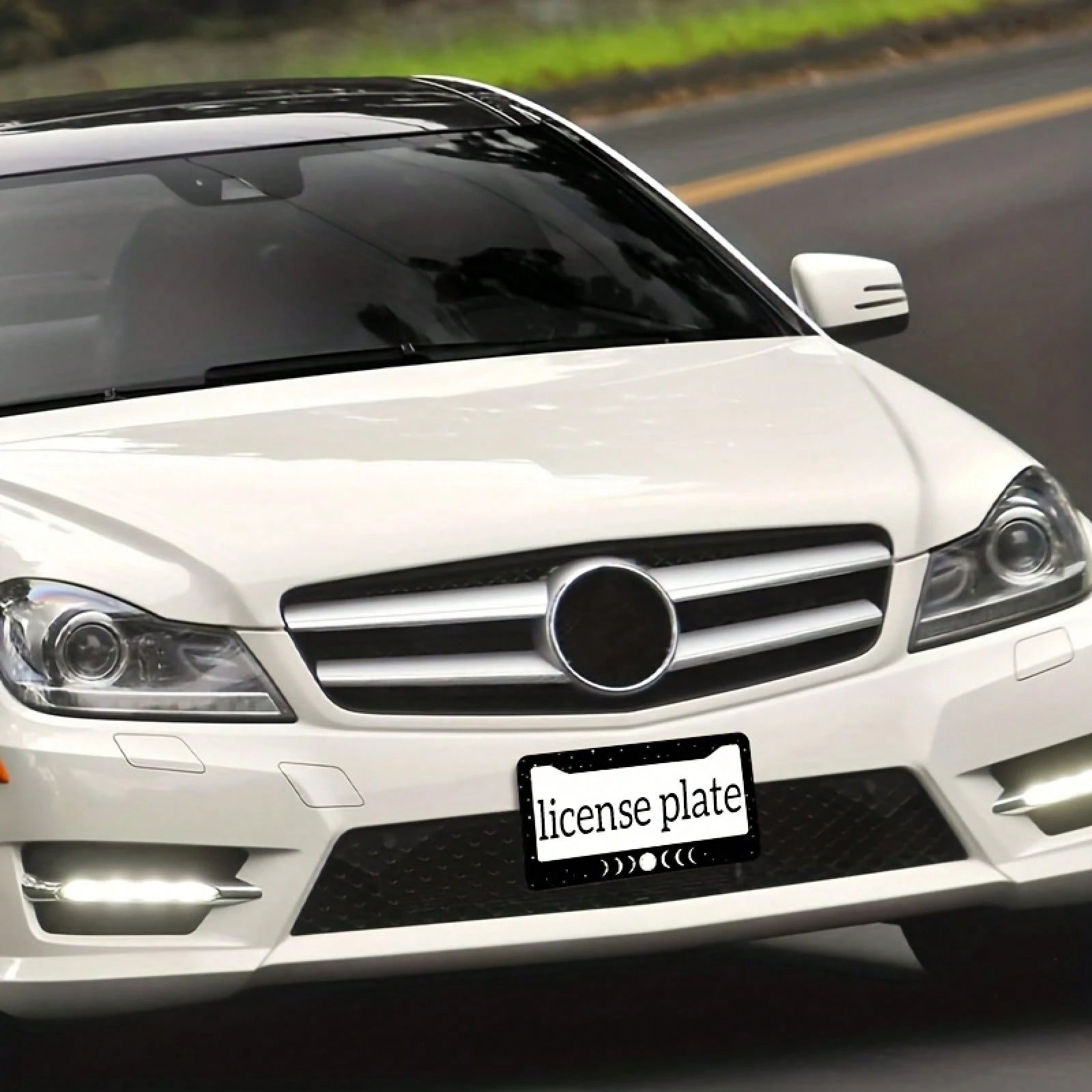 One Piece, Exquisite And Durable Car License Plate Frame, Waterproof Metal, Easy To Clean, Suitable For The United States, Canada, Australia, Suitable For Both Women And Men, Holiday Decoration, Exqui