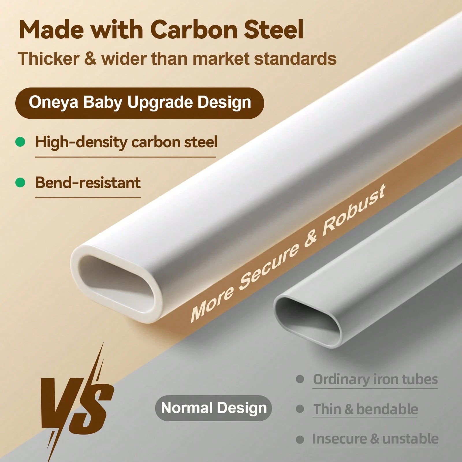 ONEYA BABY 3 Piece Bed Rails, No-Drill Needed Baby Bed Rail Guard For Toddlers With Height Adjustable, Thickened Child Safety Side Railing Guards
