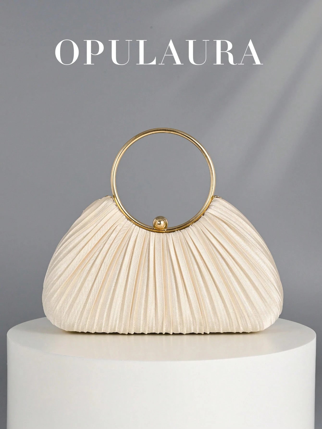OpulAura Women's Metallic High-End Evening Bag, Luxury Party Clutch, Quiet Luxury, Sparkling Evening Bag, Dress Bag, Suitable For Matching, Ball, Party, Wedding, Bride, Bridesmaid, Birthday Dress Matc
