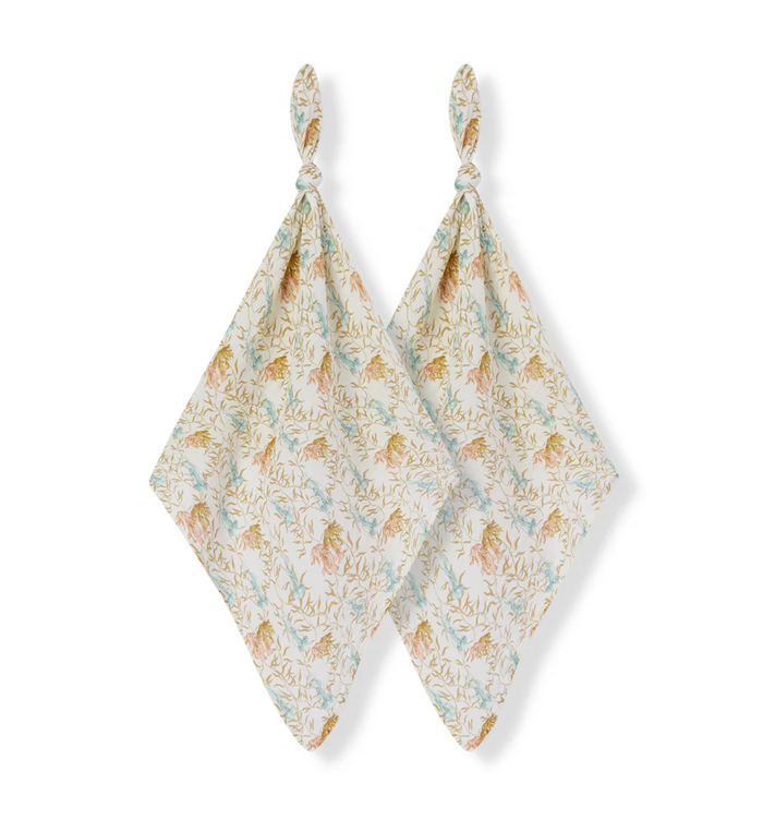 Organic Cotton Burp Cloth Under the Sea