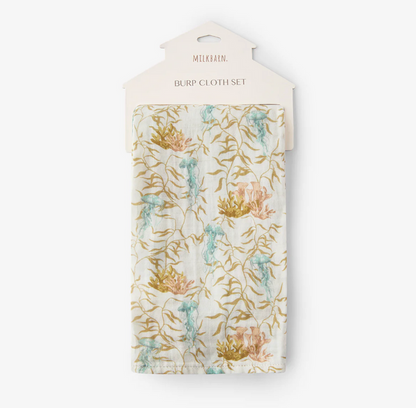 Organic Cotton Burp Cloth Under the Sea