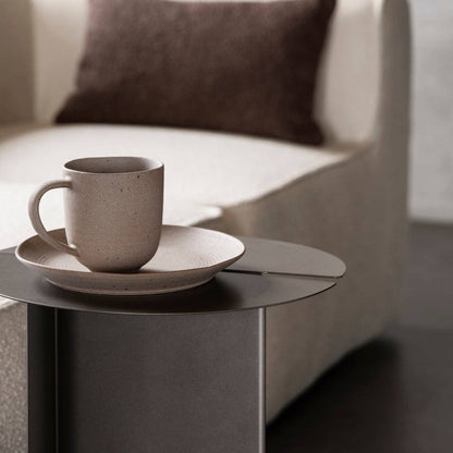 ORU Modern Side Table - Burnt Metal | Stainless Steel - Japanese Inspired