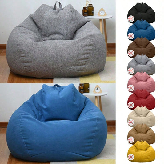 Oversized 51.18*43.31in Bean Bag Cover No Filler Home Essentials Indoor Outdoor,Chair Covers,Couch Cover,Room Acesories,Sofa Covers,Room Deocr,Dorm,Bean Bag Chair,Bean Bag