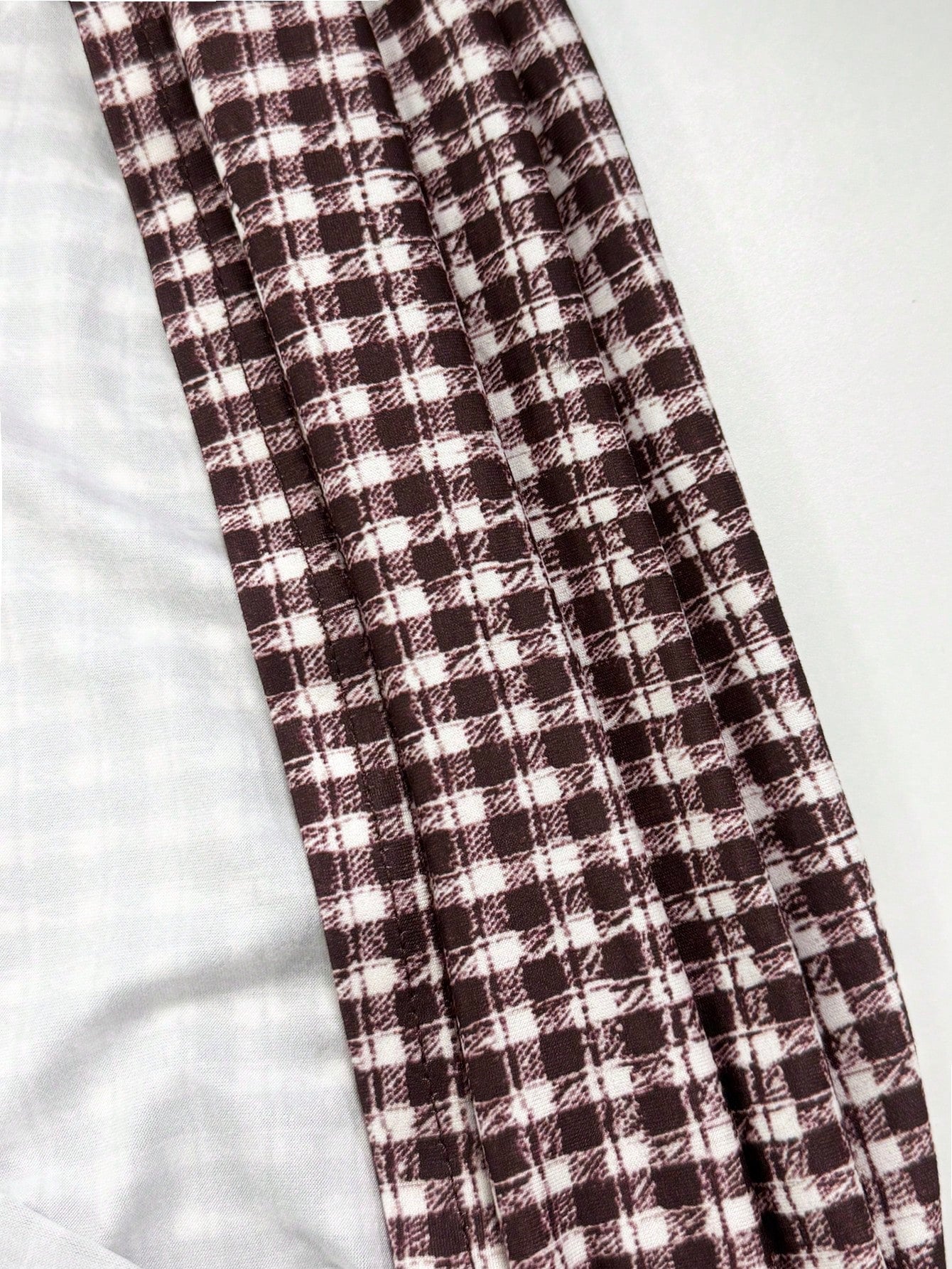 PariChic French Retro Gingham Cami DressIns Blogger Favorite Summer American Retro Brown White Gingham Cami Dress, Waist-Cinched Side Tie V Neck A-Line Mini Dress, Y2K Slimming Casual Party Outf