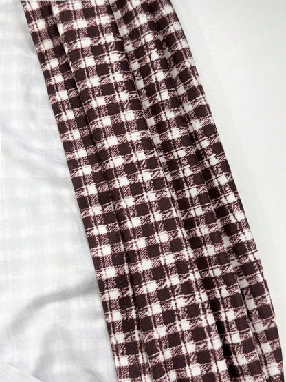 PariChic French Retro Gingham Cami DressIns Blogger Favorite Summer American Retro Brown White Gingham Cami Dress, Waist-Cinched Side Tie V Neck A-Line Mini Dress, Y2K Slimming Casual Party Outf