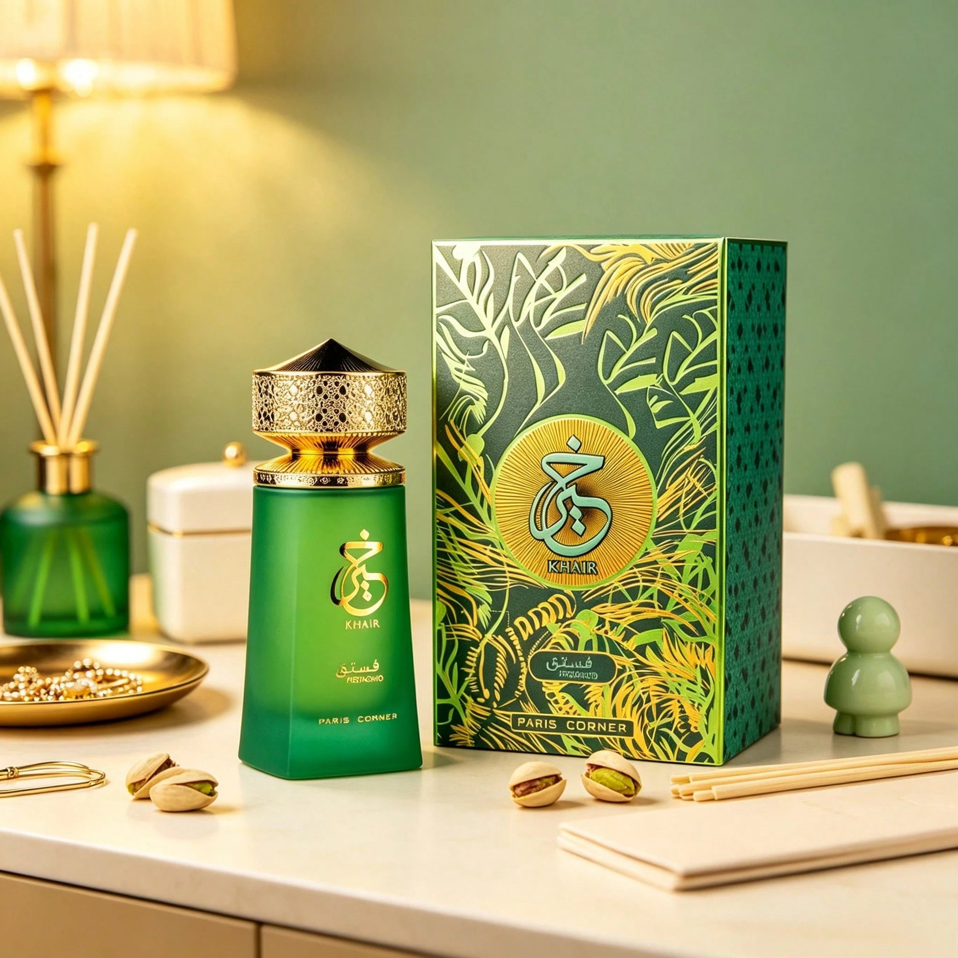 Paris Corner Pistachio Kyle Unisex Perfume, 3.4 Fl. Oz. EDP (For Men And Women)- Perfect For Everyday Wear And Travel-Friendly