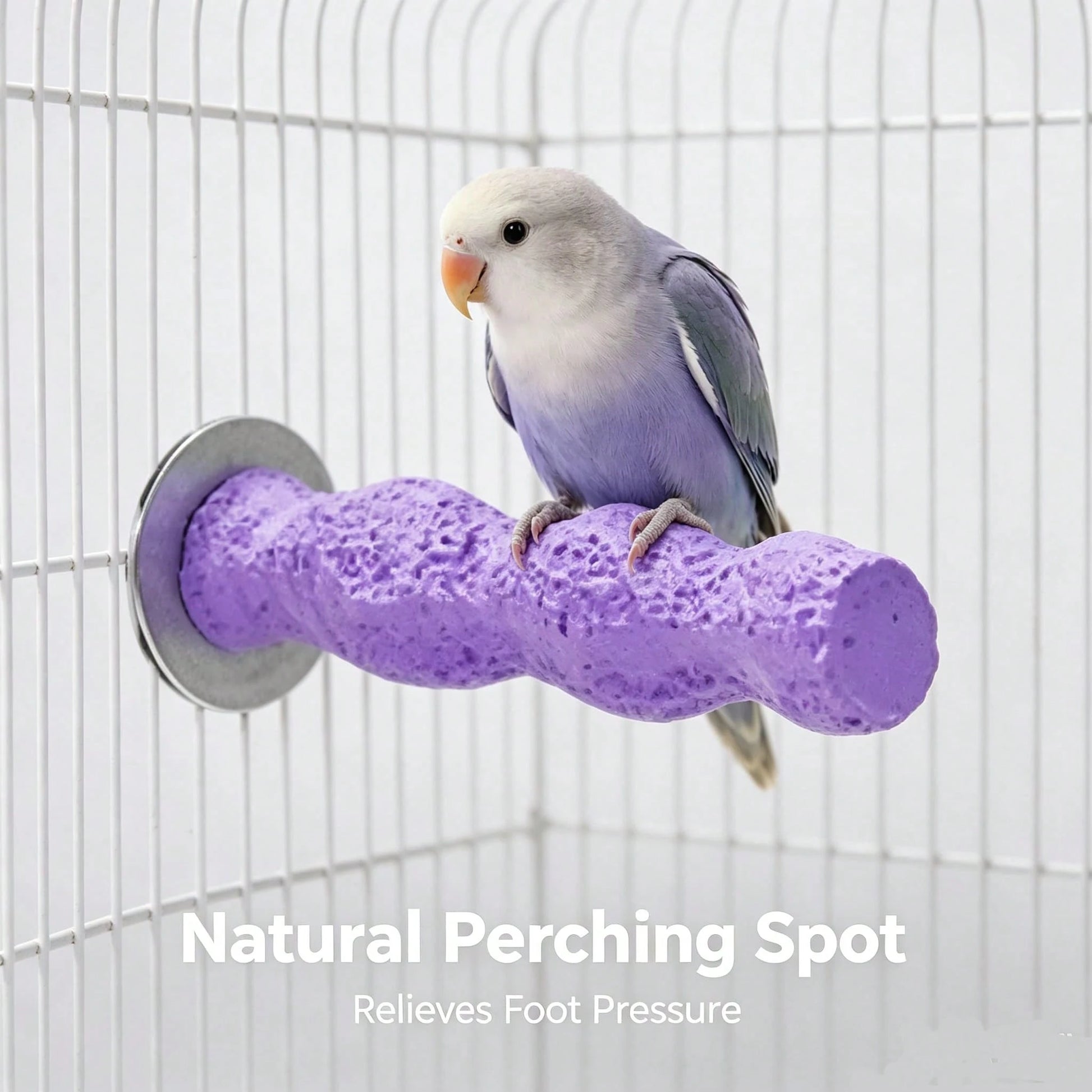 Perch Toy Interactive Stand,Perch Stand For Small Parrots,Twisted Resin Bird Perch,Cage Mount Grinding Nail Stand For Parakeets,Claw Grinding,Perching,And Training Educational Perch Stand,Universal Fi