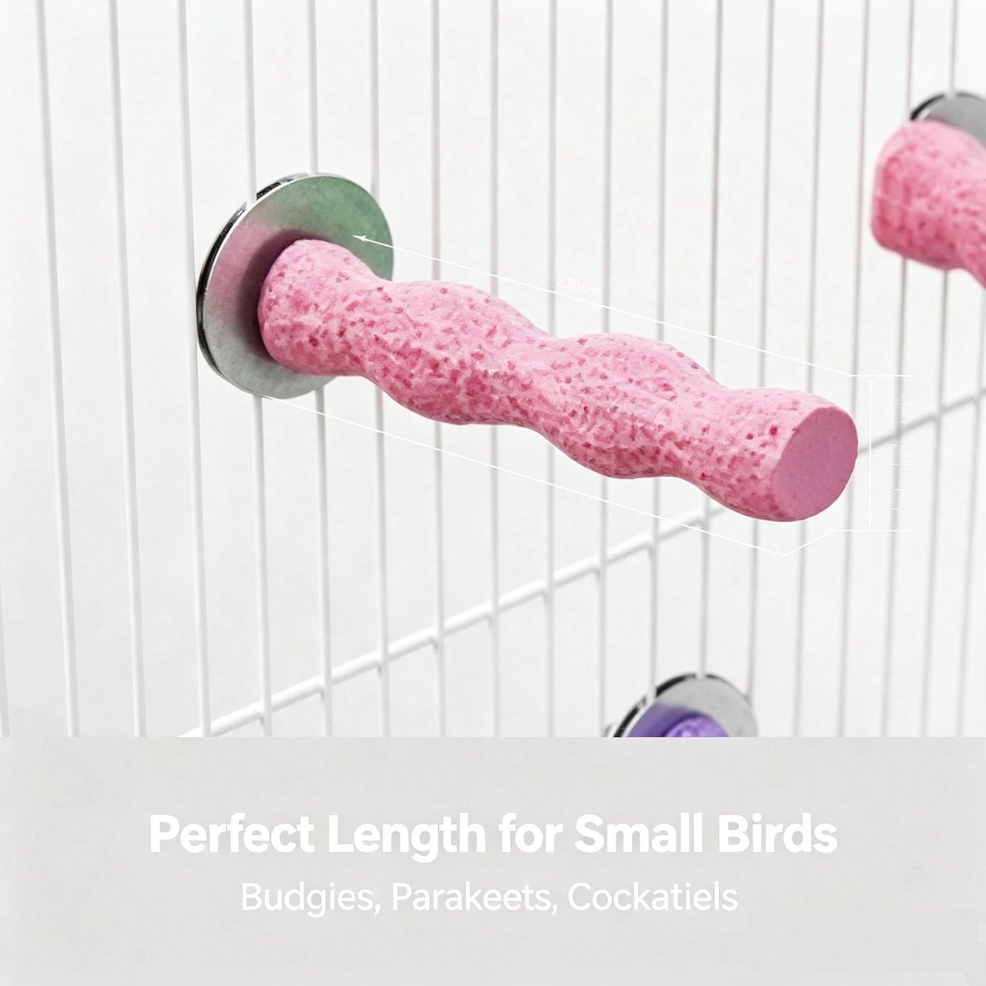 Perch Toy Interactive Stand,Perch Stand For Small Parrots,Twisted Resin Bird Perch,Cage Mount Grinding Nail Stand For Parakeets,Claw Grinding,Perching,And Training Educational Perch Stand,Universal Fi