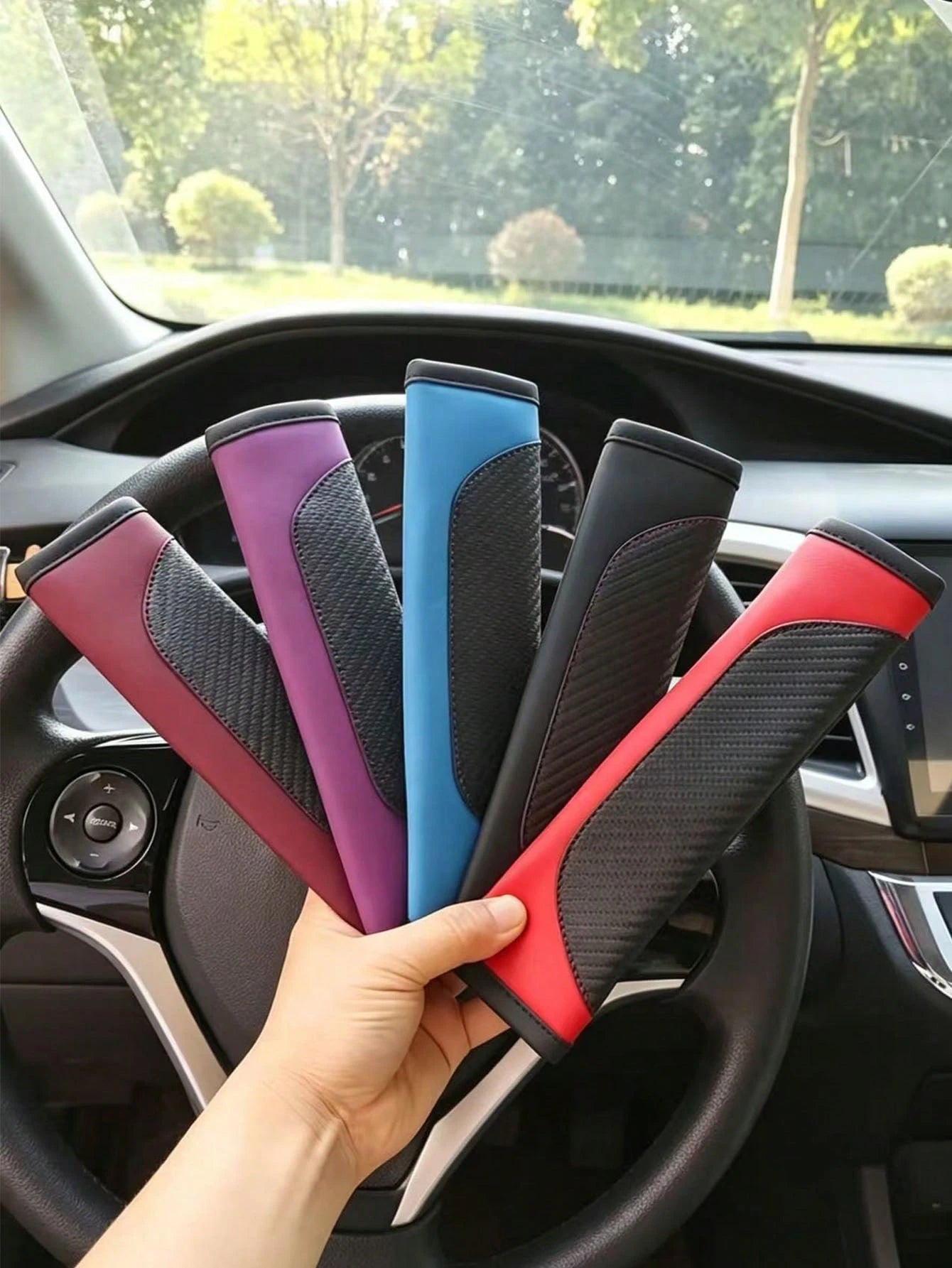 Personalized Car Seat Belt Cover, Customizable Embroidered Name, Universal Model, Suitable For Various Car Seat Belt Shoulder Protectors