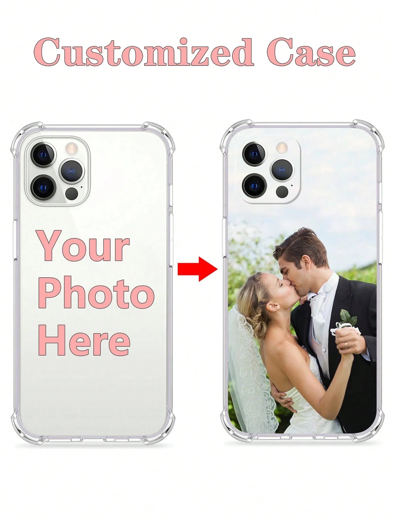 Personalized Custom Phone Case With Pet Photo Memorial, Custom Phone Cover For Him Her Boyfriend Girlfriend Mom Dad, Unique Gift For Anniversaries Birthday Mother's Day, International Version, Persona