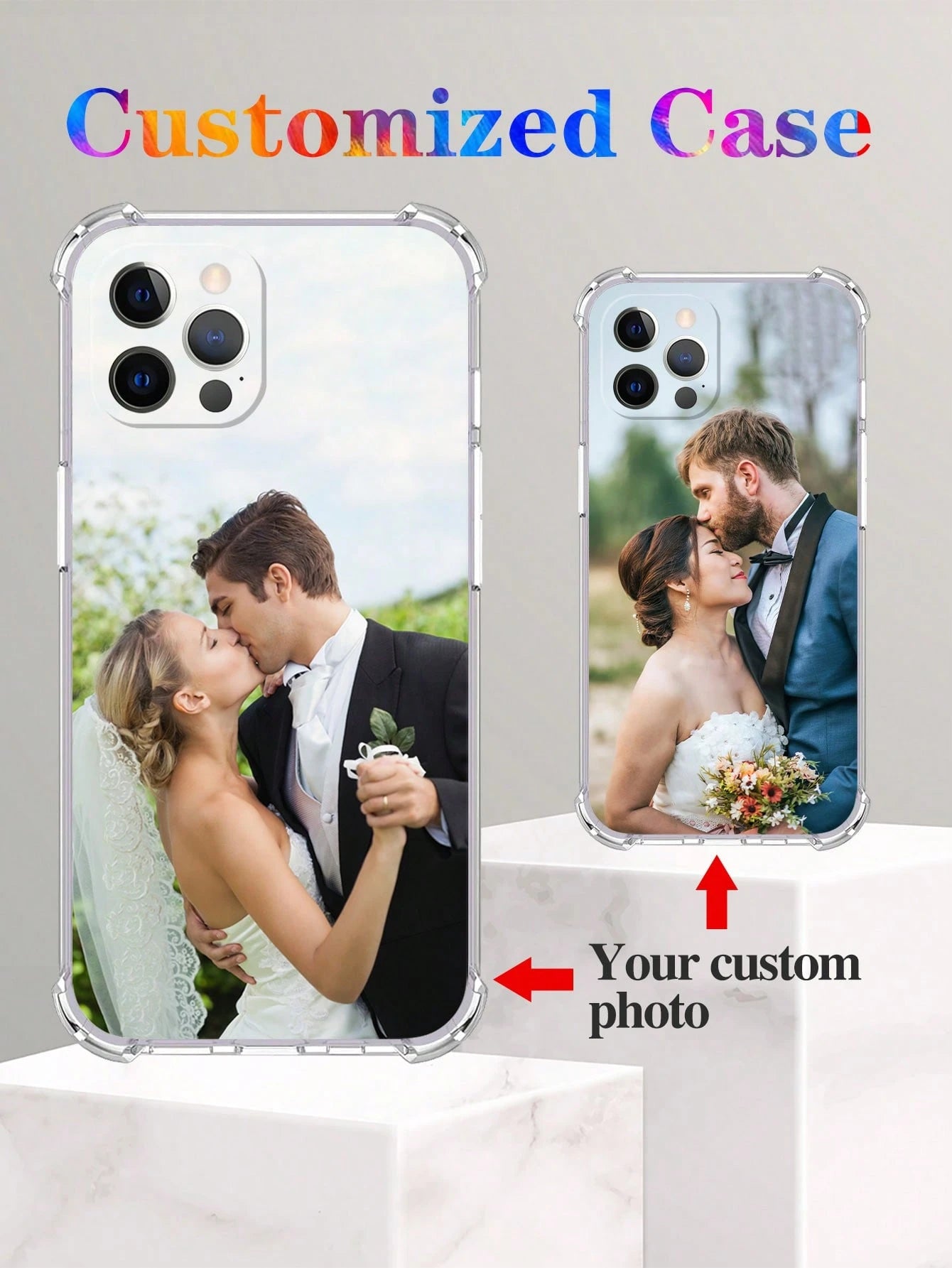 Personalized Custom Phone Case With Pet Photo Memorial, Custom Phone Cover For Him Her Boyfriend Girlfriend Mom Dad, Unique Gift For Anniversaries Birthday Mother's Day, International Version, Persona