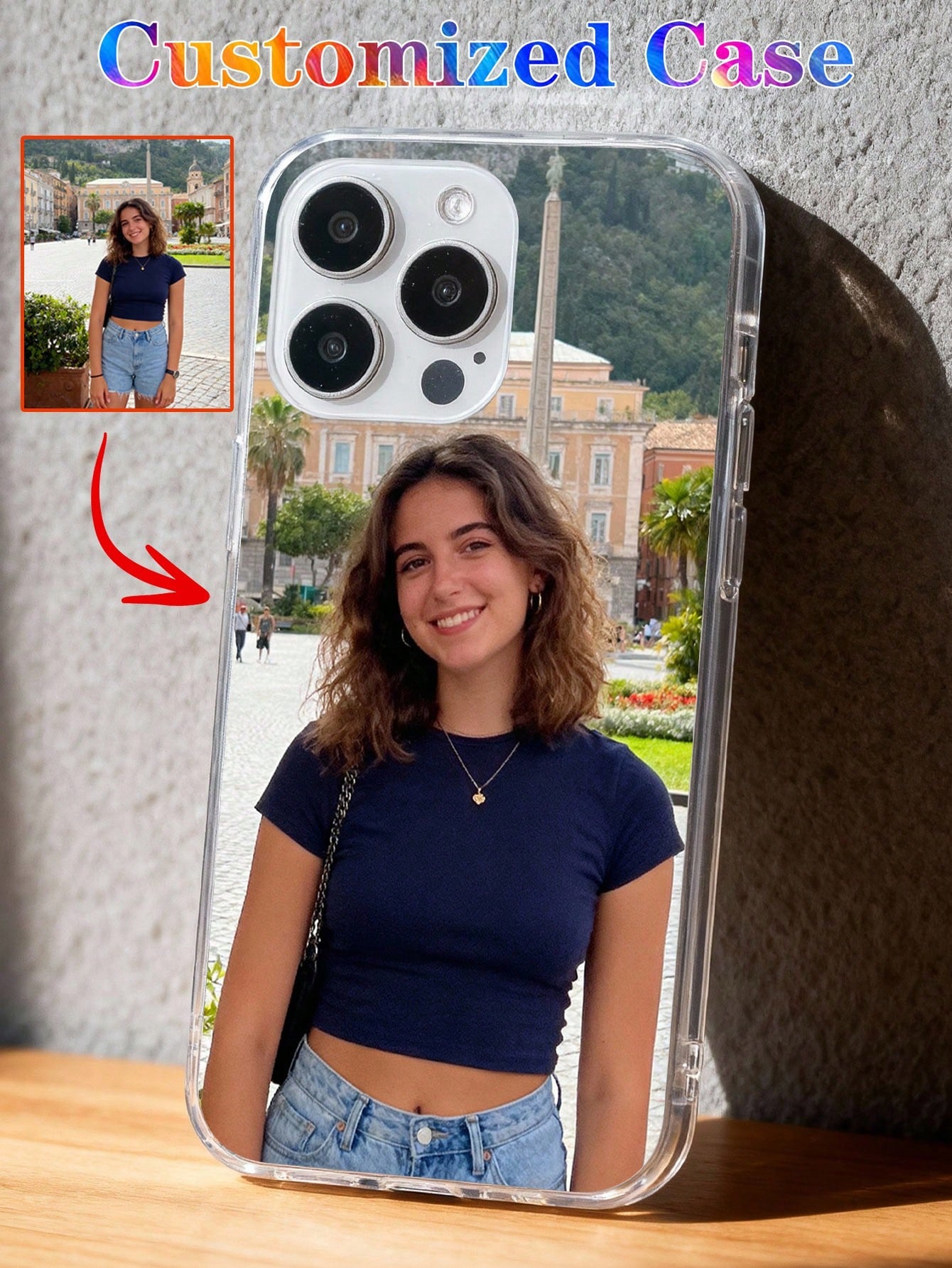 Personalized Custom Phone Case With Pet Photo Memorial, Custom Phone Cover For Him Her Boyfriend Girlfriend Mom Dad, Unique Gift For Anniversaries Birthday Mother's Day, International Version, Persona