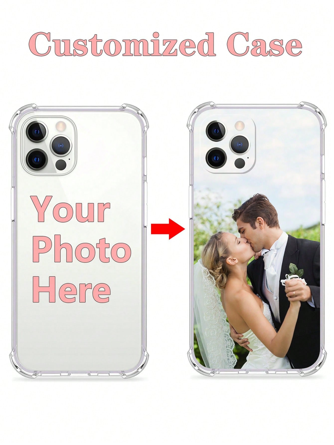 Personalized Custom Phone Case With Pet Photo Memorial, Custom Phone Cover For Him Her Boyfriend Girlfriend Mom Dad, Unique Gift For Anniversaries Birthday Mother's Day, International Version, Persona