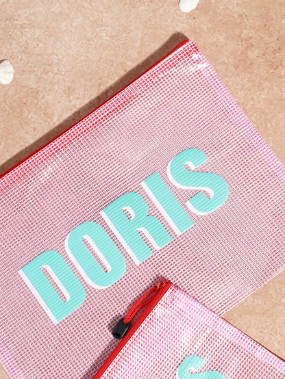 Personalized, Customizable Name Organizer Bag/Cosmetic Bag, Convenient To Carry, Multiple Colors Available, Gift For Family, Partner, Women, Girly Era, Premium-Quality, Graduation Gift, Travel Essenti