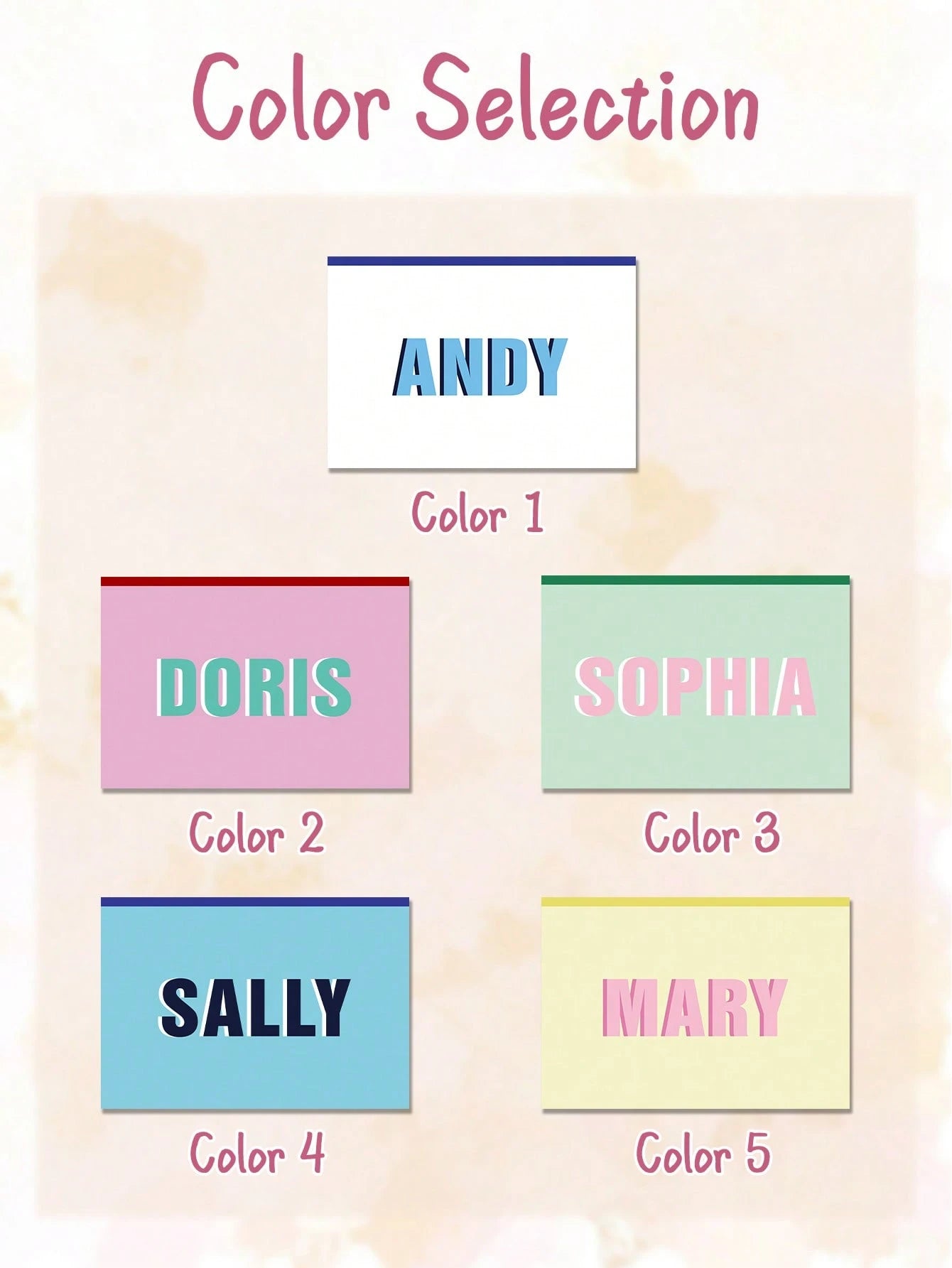 Personalized, Customizable Name Organizer Bag/Cosmetic Bag, Convenient To Carry, Multiple Colors Available, Gift For Family, Partner, Women, Girly Era, Premium-Quality, Graduation Gift, Travel Essenti