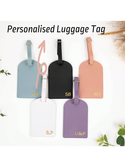 Personalized Luggage Tag, Customized Luggage Tag, Travel Set, Bridesmaid Gift, Gift For Her, Destination Wedding, Passport Cover, Passport Holder, Leather Luggage Tag, Personalized Luggage Tag