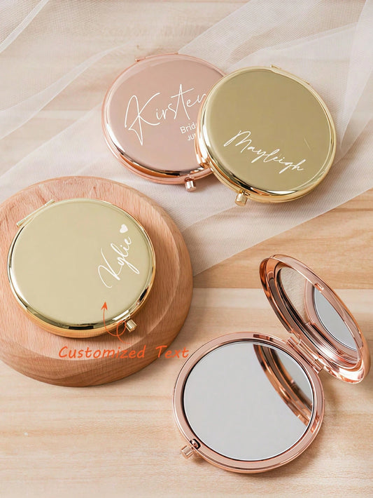 Personalized Mini Makeup, Bridesmaid Gift, Birthday Flower Makeup, Ladies Pocket, Bridesmaid Thank You Gift, Bridal Party Gift, Fashion, Stylish, Casual, Minimalist, Customized, For Family, Mother's D