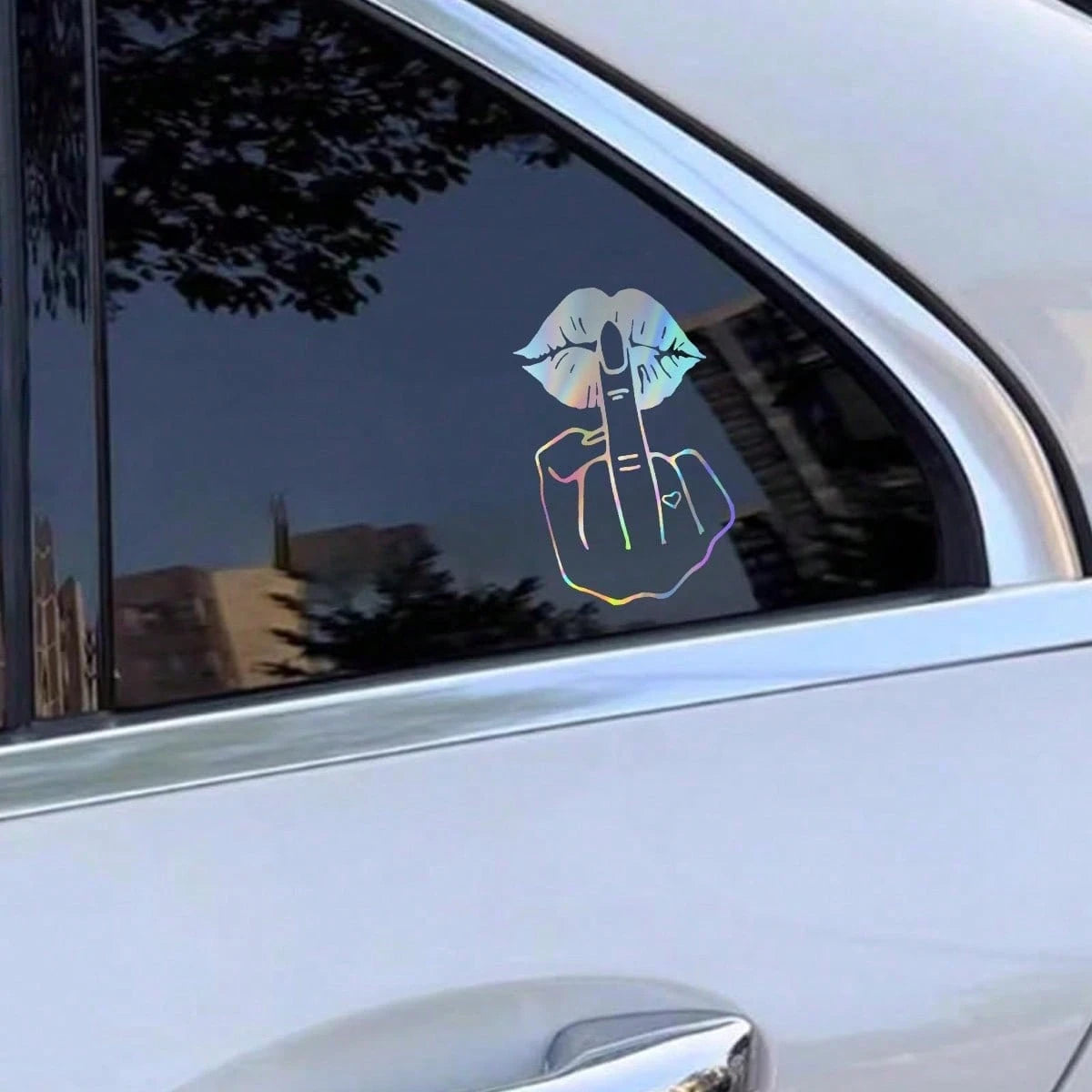 Personalized Multi-Color Lip & Finger Car Fuel Tank Cap Sticker, Waterproof & Sun-Proof Fun Car Body Decor, Creative Fuel Tank Cap Modification Sticker, Universal Sedan SUV Fuel Tank Cap Decoration Ac