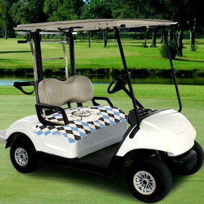 Personalized Name Golf Cart Seat Cover, Custom Name Design Golf Cart Seat Towel, Suitable For Most 2-Seat Golf Carts, Ideal Gift For Golfers- 52''x 32''