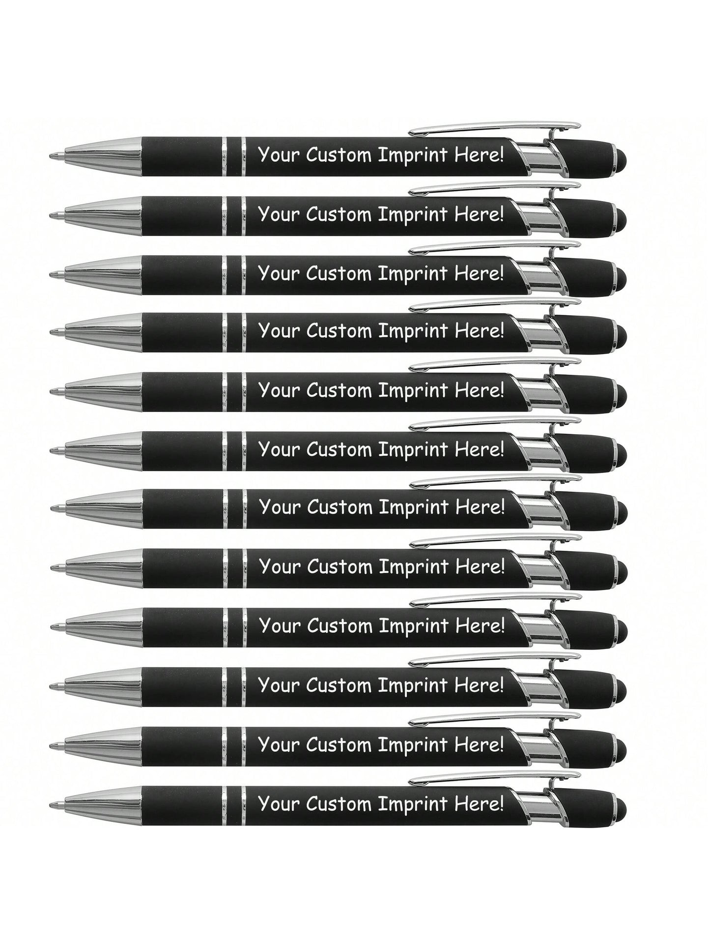 Personalized Pen Engraved With Name- Logo Or Message Printed- Metal Black Ink Pen- 6/12pcs Pack, Personalized Gifts For Women/Men Ideal Gifts For Him, Graduation Gifts For Class Of 2026, Father's D
