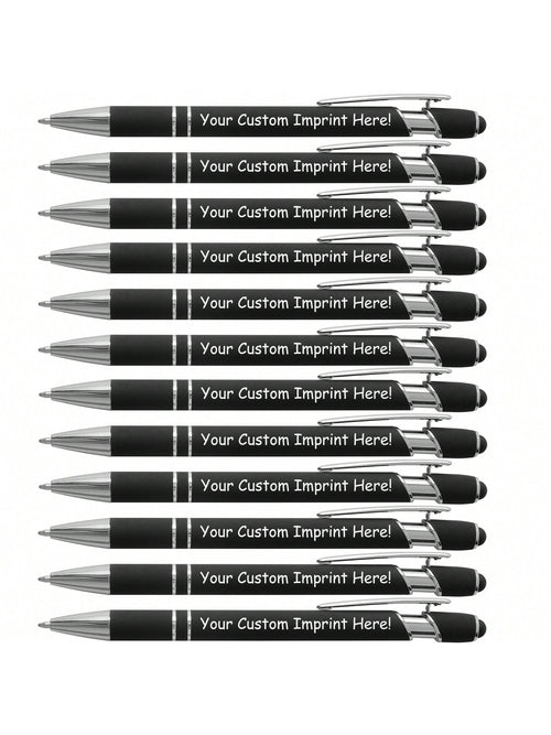 Personalized Pen Engraved With Name- Logo Or Message Printed- Metal Black Ink Pen- 6/12pcs Pack, Personalized Gifts For Women/Men Ideal Gifts For Him, Graduation Gifts For Class Of 2026, Father's D