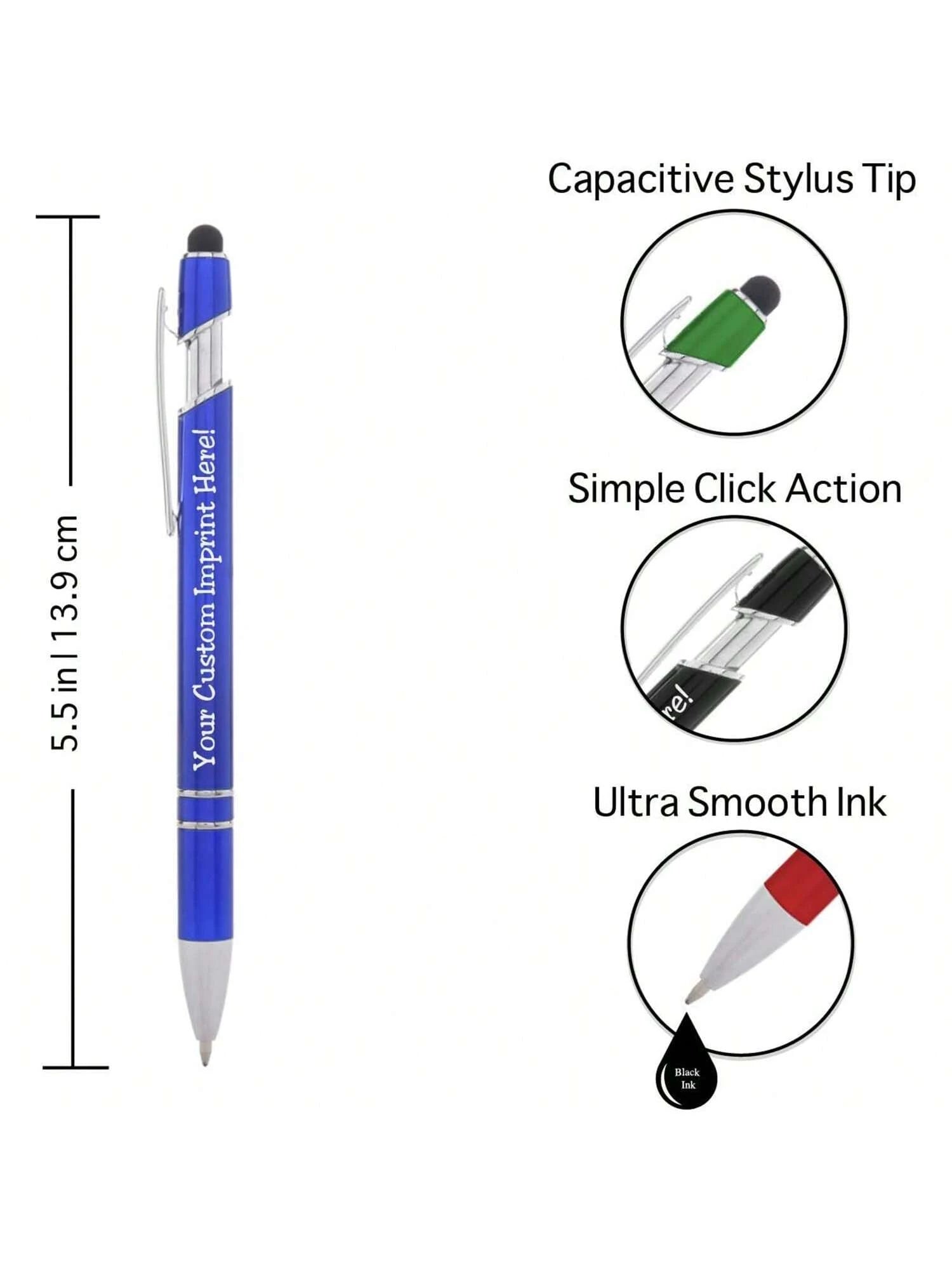 Personalized Pen Engraved With Name- Logo Or Message Printed- Metal Black Ink Pen- 6/12pcs Pack, Personalized Gifts For Women/Men Ideal Gifts For Him, Graduation Gifts For Class Of 2026, Father's D