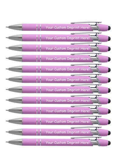 Personalized Pen Engraved With Name- Logo Or Message Printed- Metal Black Ink Pen- 6/12pcs Pack, Personalized Gifts For Women/Men Ideal Gifts For Him, Graduation Gifts For Class Of 2026, Father's D