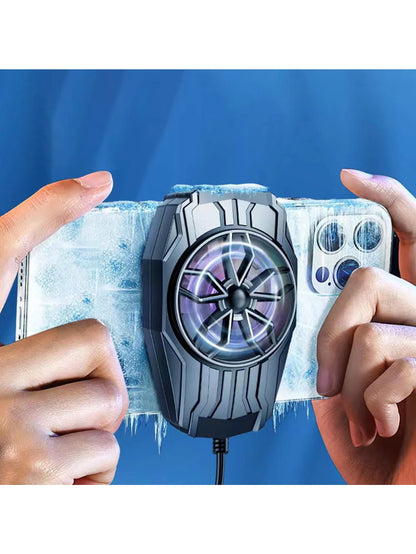 Phone Cooler, Suitable For Live Streaming, Outdoor Vlog, Mobile Gaming. Silent Gaming Esports Accessory, USB Power Supply