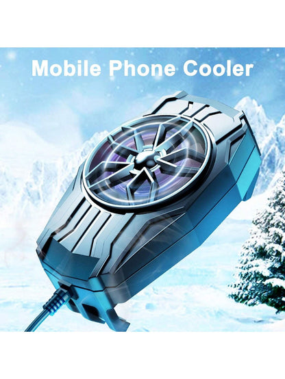 Phone Cooler, Suitable For Live Streaming, Outdoor Vlog, Mobile Gaming. Silent Gaming Esports Accessory, USB Power Supply