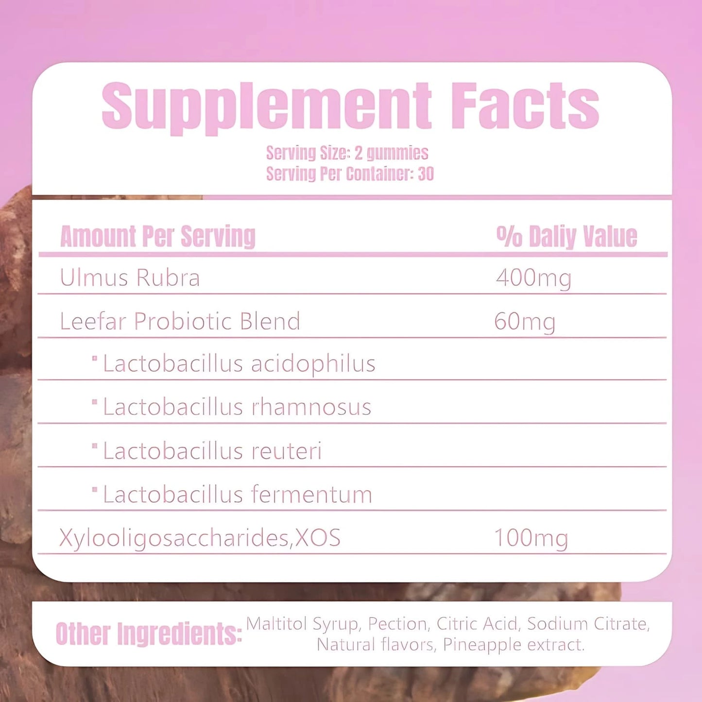 Physician's Choice LEEFAR Her Juicy Feminine Probiotics Gummies- 60 Count| Slippery Elm + Prebiotics & Lactobacillus For PH Balance & Dryness Relief| Hawaiian Pineapple Flavor| Supports Inti
