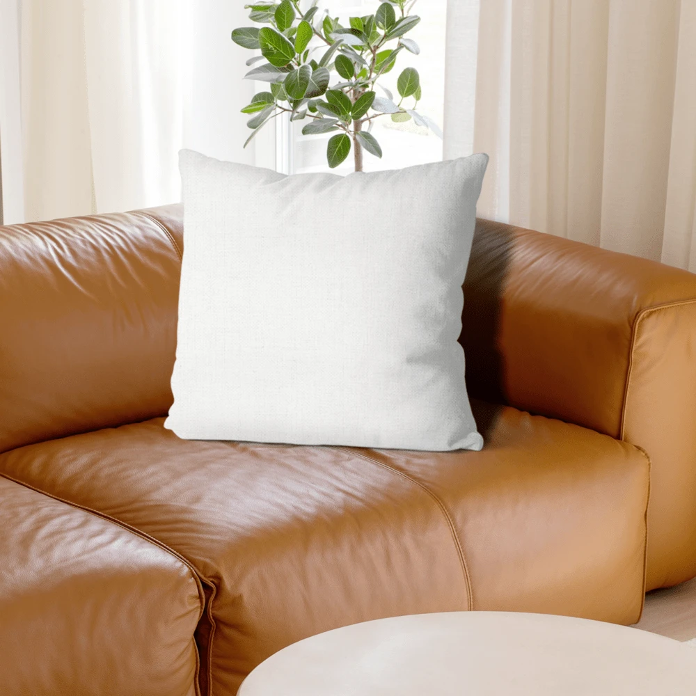 [Pillow Cover]Deer Skin Print Linen Pillow Cover, Ombre Pillow Cover, Deer Pillow, Fawn Pillow Cover, Double Sided Pillow Cover, Animal Print Tow Pillow(Pillow Core Not Included)