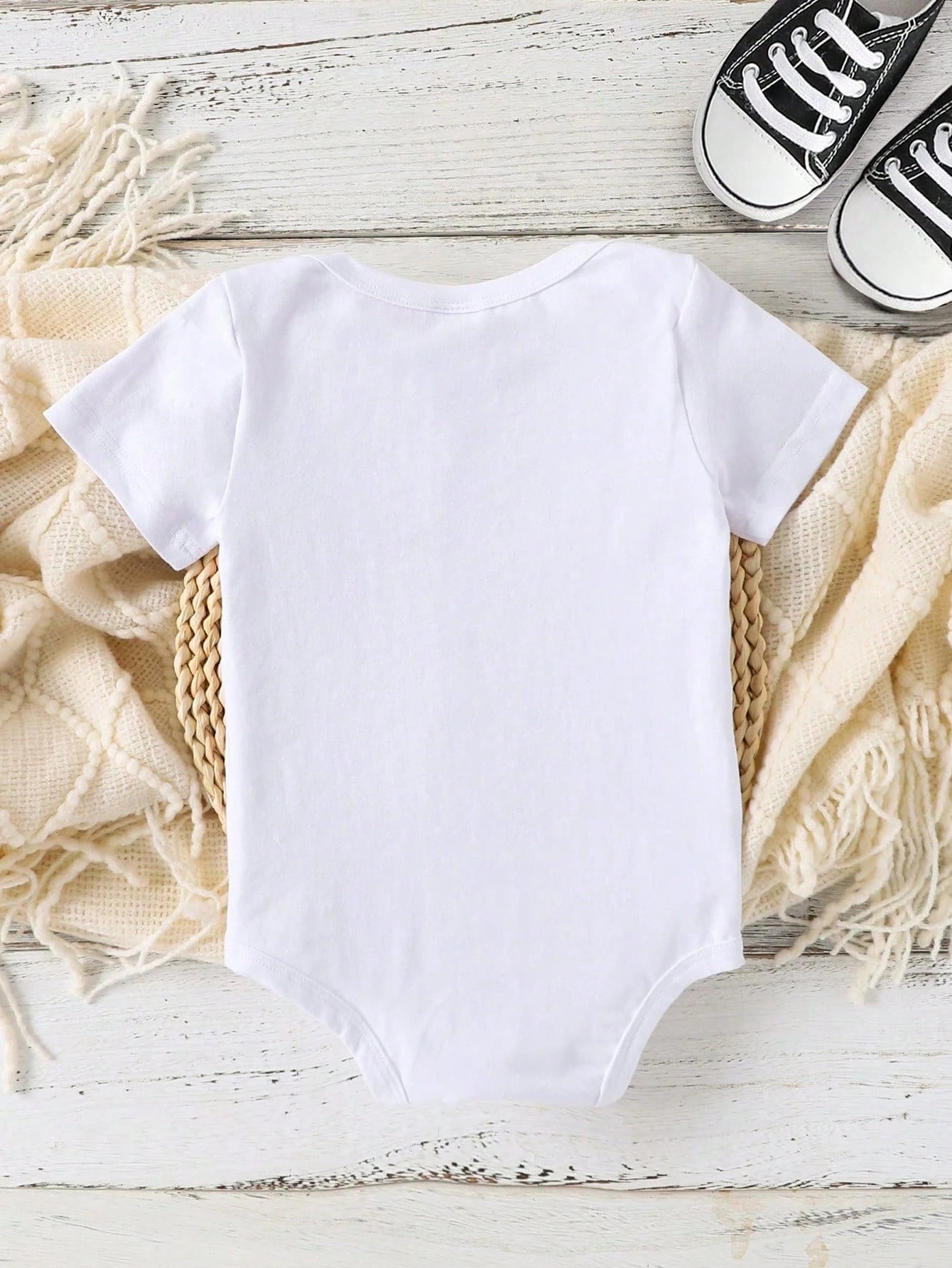 Playful Pals Baby Boy Casual Simplistic Car & Letter Print Short Sleeve Bodysuit, Summer