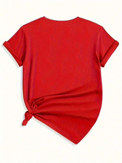 Plus Size- Rock Tradition, Journey 'Don't Stop Believin' 1981 Printed T-Shirt, Women's Short Sleeve Round Neck Casual Top, Suitable For Spring And