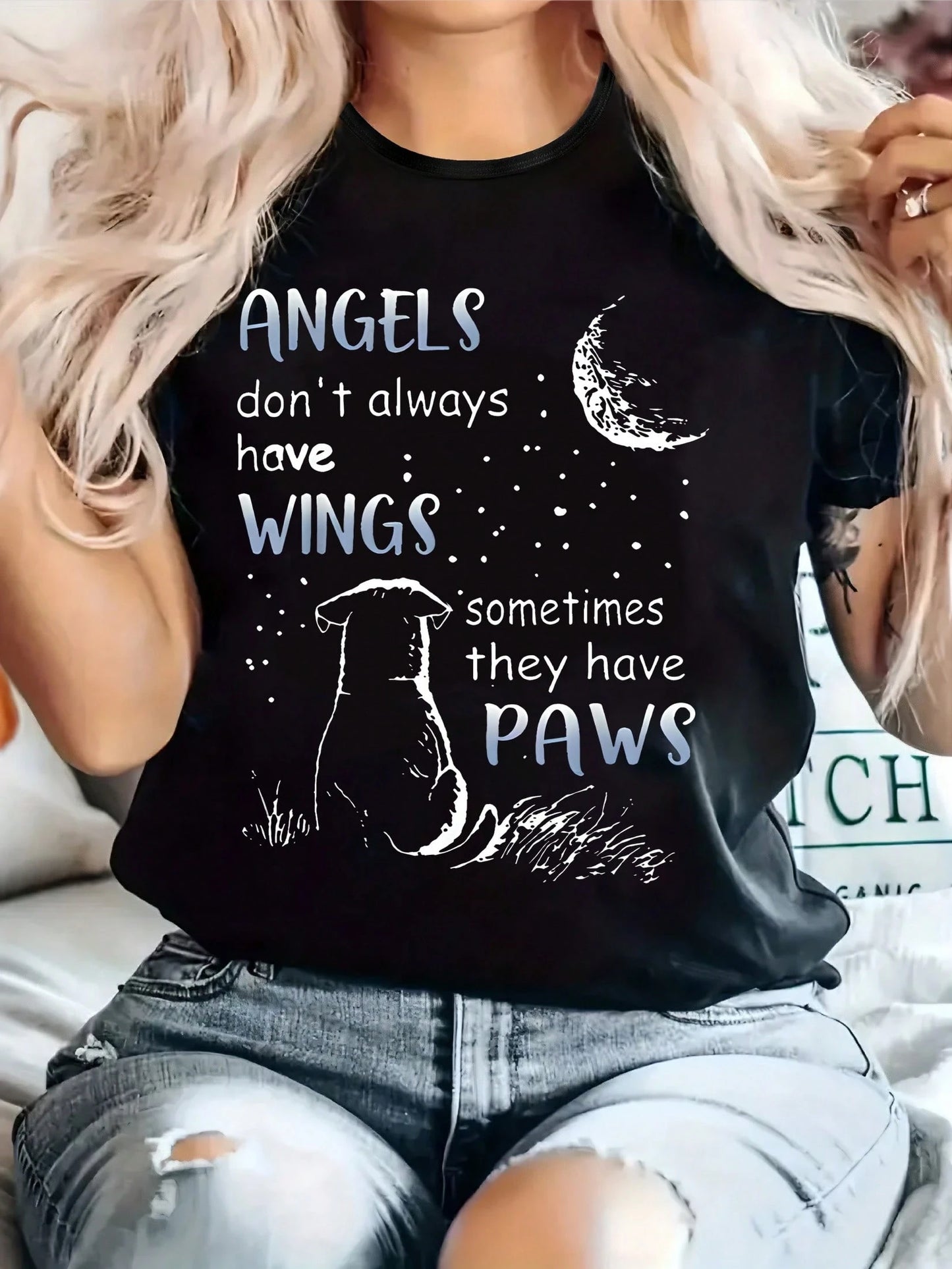 [Plus Size T-Shirt] Comfortable Plus Size Women's Casual T-Shirt| Round Neck, Short Sleeved, Slightly Elastic Knitted Fabric, Regular Style, For All Seasons