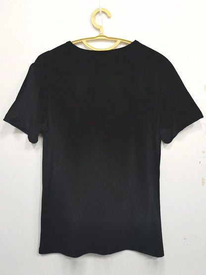 [Plus Size T-Shirt] Comfortable Plus Size Women's Casual T-Shirt| Round Neck, Short Sleeved, Slightly Elastic Knitted Fabric, Regular Style, For All Seasons