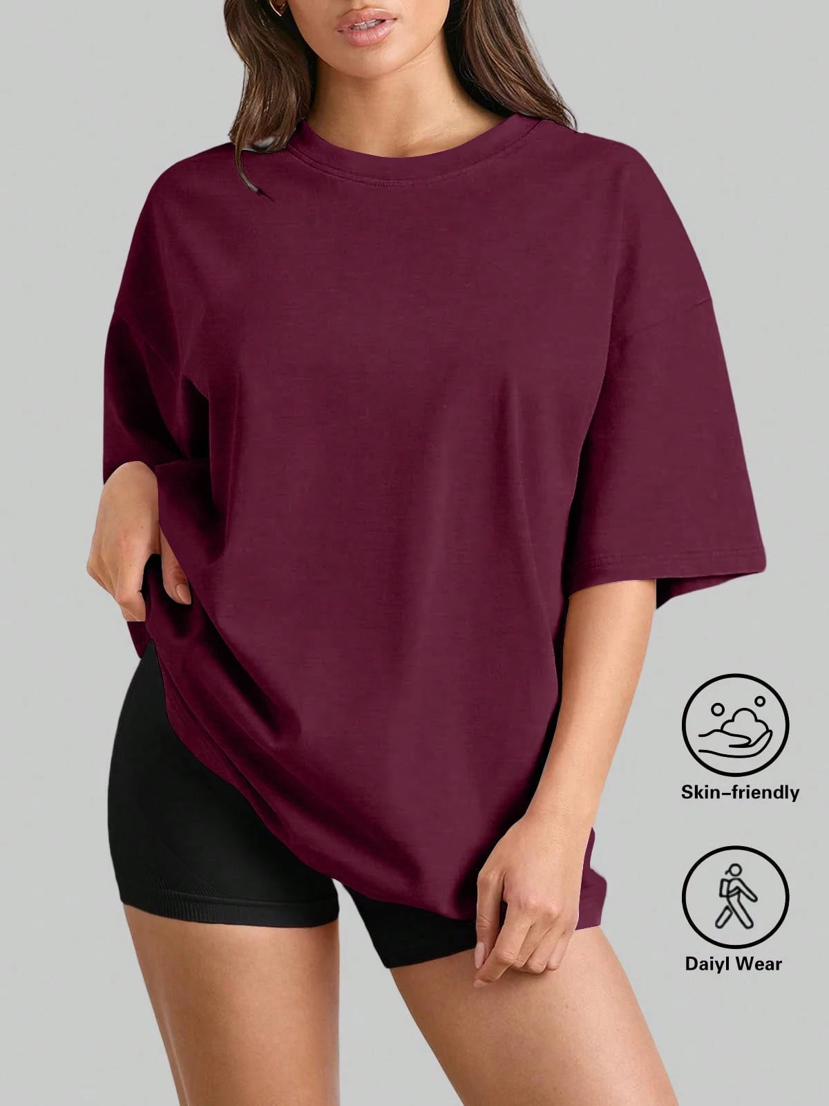 Plus Size Women Short Sleeve T-Shirt- Loose Fit Activewear Top, Suitable For Fitness, Yoga And Casual Wear| All Season Summer Sports