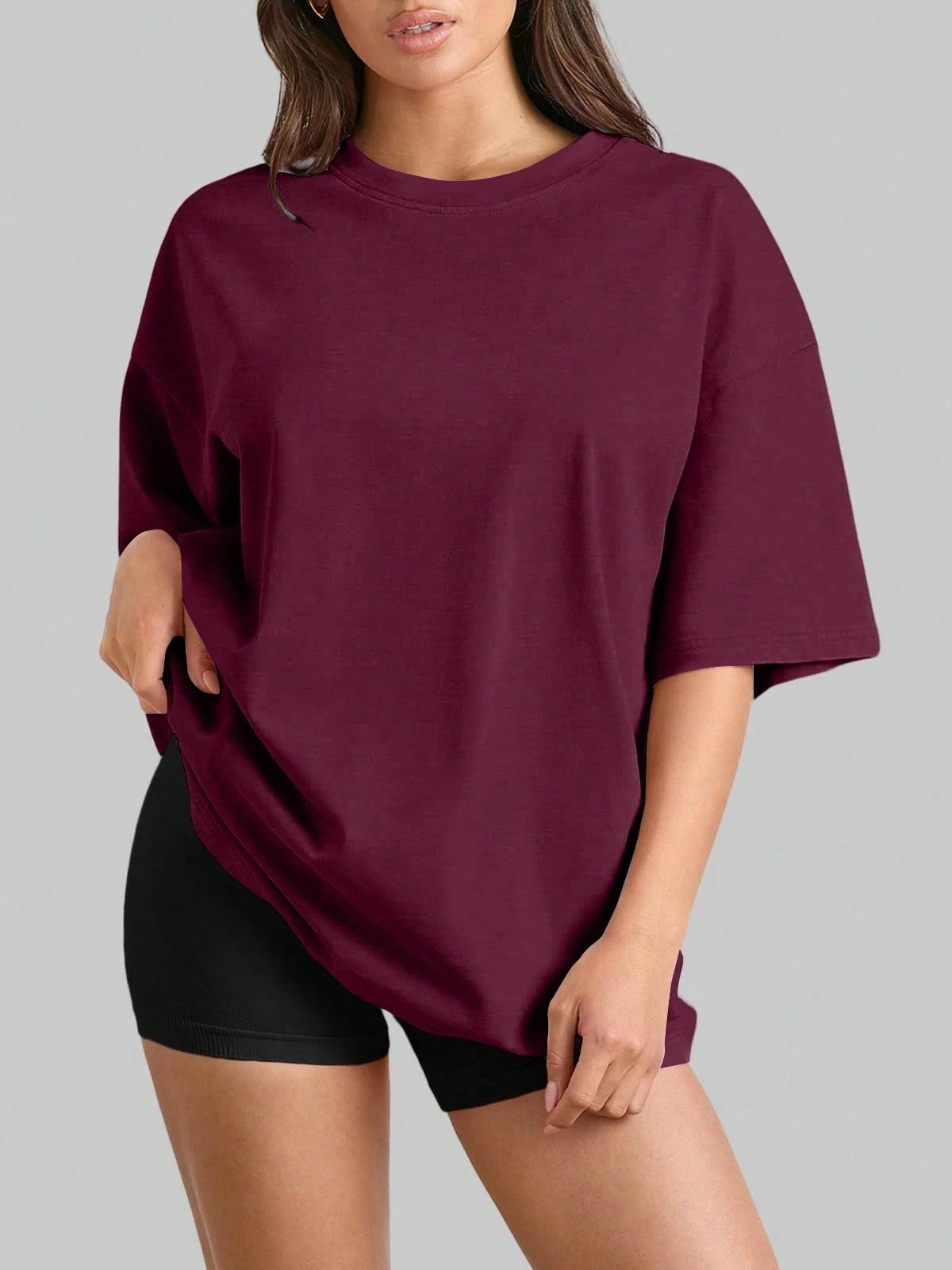 Plus Size Women Short Sleeve T-Shirt- Loose Fit Activewear Top, Suitable For Fitness, Yoga And Casual Wear| All Season Summer Sports
