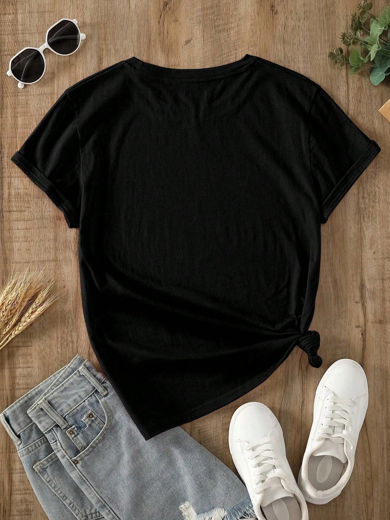 Plus Size Women T-Shirts,Vintage Raised On 90s Country Music Western,100% Cotton T-Shirt