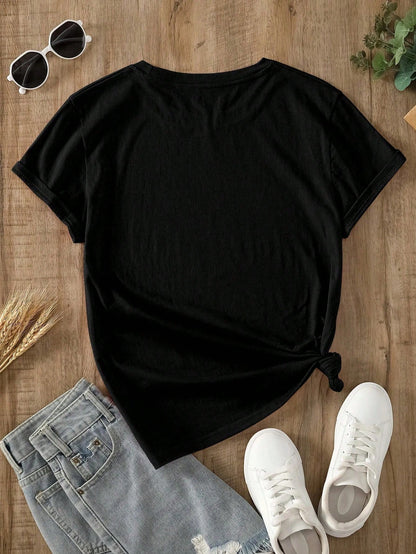 Plus Size Women T-Shirts,Vintage Raised On 90s Country Music Western,100% Cotton T-Shirt