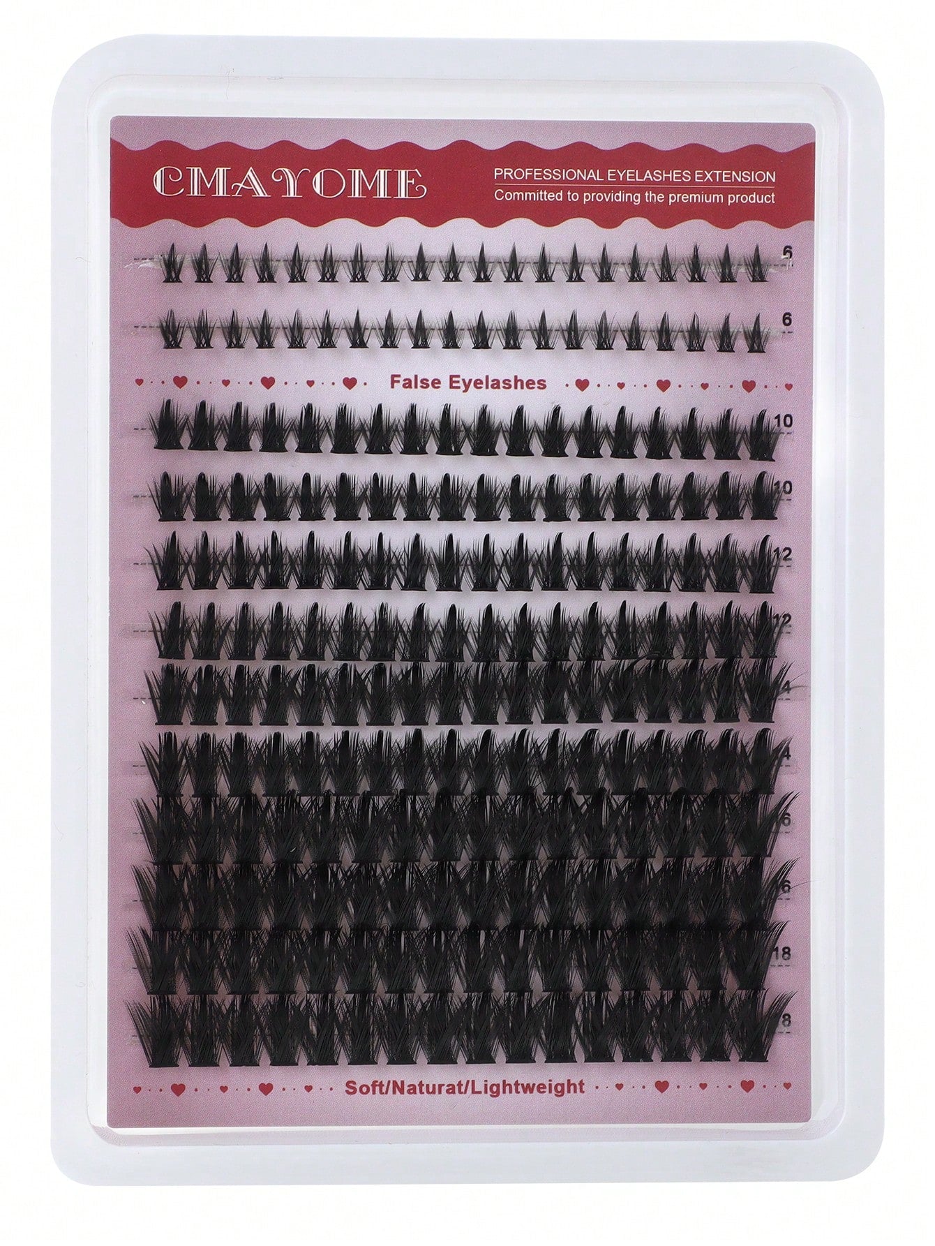 Pointed-Tip + 120D + Lower Lashes 3-In-1 Lash Extensions, Long 6-18mm, D/DD 212-Piece Lash Cluster, Thick Single Lashes, Comic Book Lash Extensions, Mink Trim, Wispy Lashes