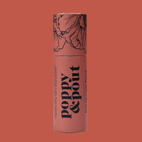 Poppy & Pout- Lip Balm, Pomegranate Peach