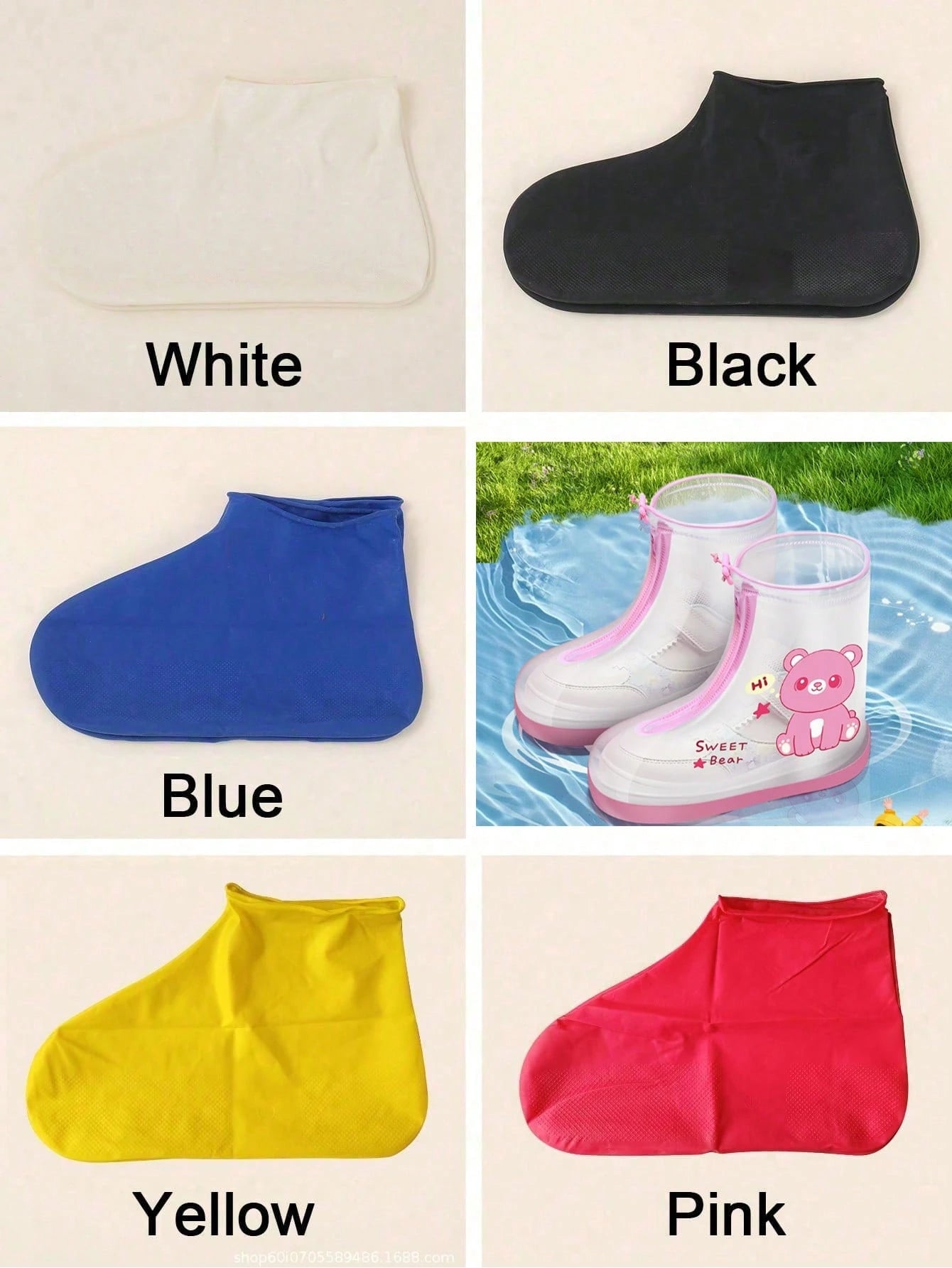 Portable Foldable Silicone Waterproof Boot Covers, Durable Anti-Slip Rain Shoe Covers, Reusable Elastic Shoe Covers, Unisex, Suitable For Outdoor Commuting