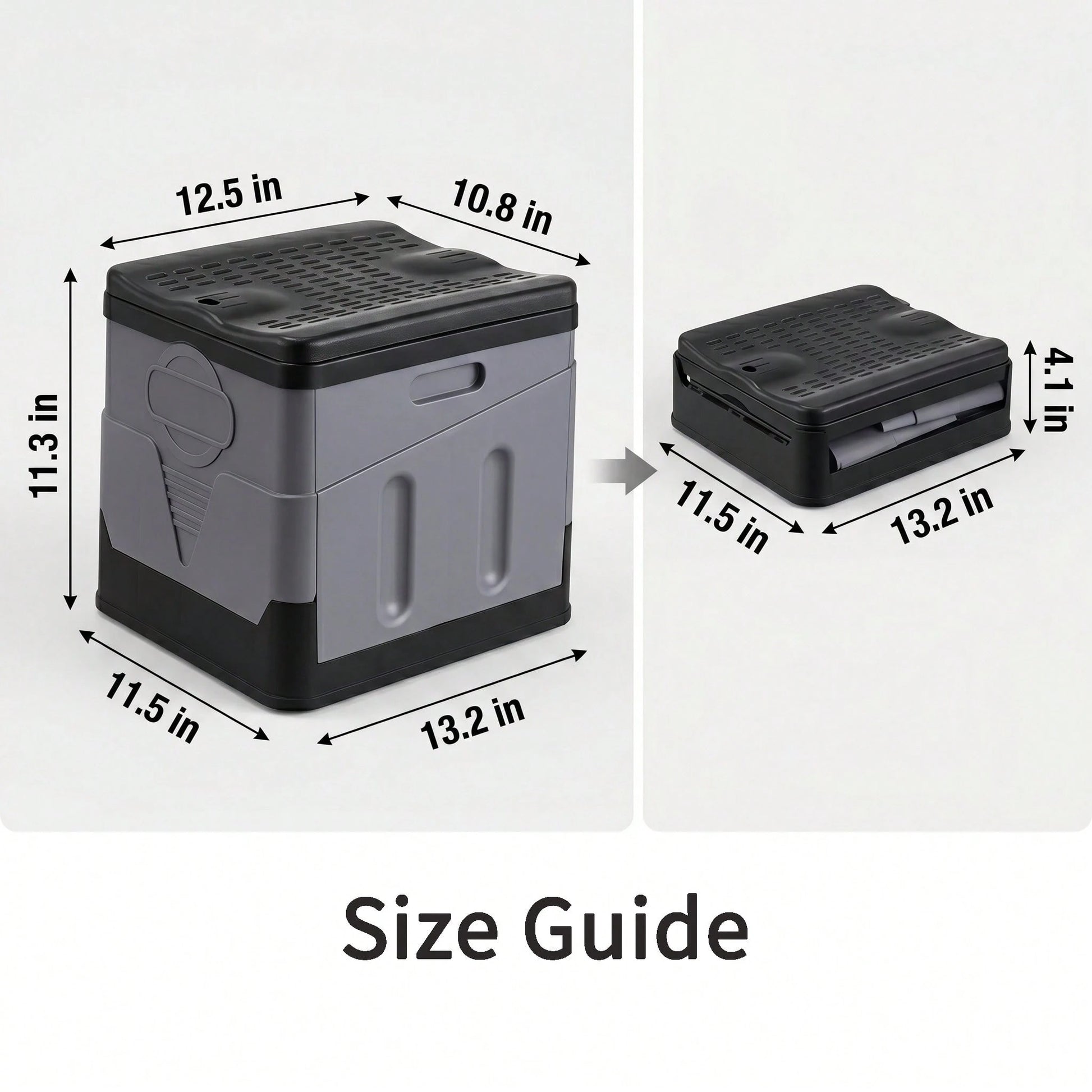 Portable Folding Toilet With Lid- Camping, Boating & Outdoor Travel Emergency Use- Includes Trash Bag & Storage Bag- No Electricity Required- Space-Saving Design For Cars, Trucks & RVs- Durable P