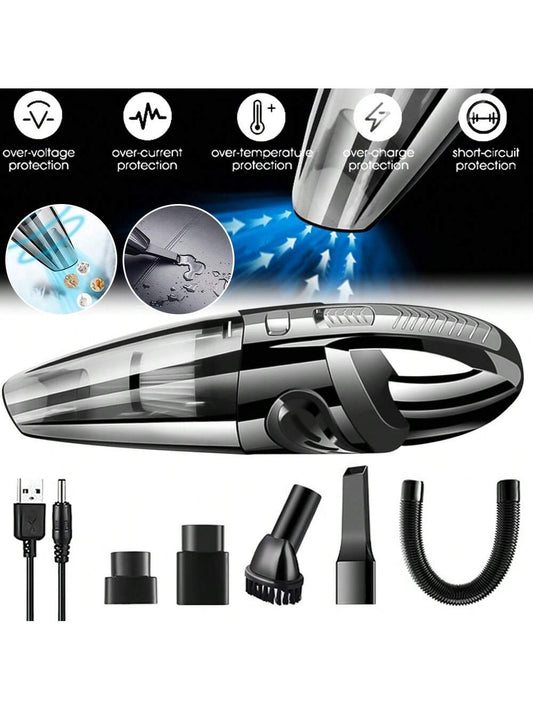 Portable Strong Handheld Vacuum Cleaner, 4000PA Suction, Quick Cleaning For Home Office Car Etc